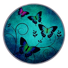 Texture Butterflies Background Wireless Fast Charger(white) by Amaryn4rt