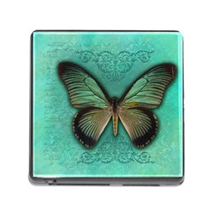 Butterfly Background Vintage Old Grunge Memory Card Reader (square 5 Slot) by Amaryn4rt