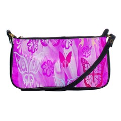 Butterfly Cut Out Pattern Colorful Colors Shoulder Clutch Bag