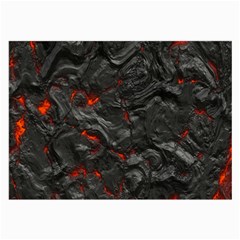 Volcanic Lava Background Effect Large Glasses Cloth (2 Sides) by Simbadda