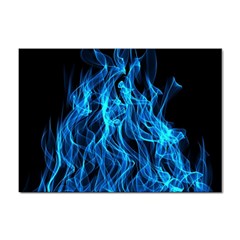 Digitally Created Blue Flames Of Fire Sticker A4 (100 Pack) by Simbadda