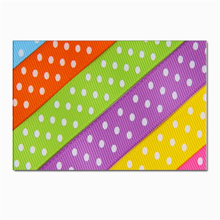 Colorful Easter Ribbon Background Postcard 4 x 6  (Pkg of 10)