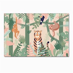 Kids Animals & Jungle Friends Postcard 4 x 6  (pkg Of 10) by Ravend