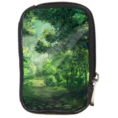 Anime Green Forest Jungle Nature Landscape Compact Camera Leather Case