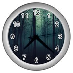 Dark Forest Wall Clock (Silver)