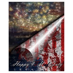 Independence Day Background Abstract Grunge American Flag Drawstring Bag (small) by Ravend