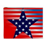 Patriotic american usa design red Cosmetic Bag (XL) Front