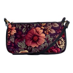 Flowers Pattern Shoulder Clutch Bag