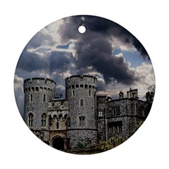 Castle Building Architecture Round Ornament (two Sides) by Celenk