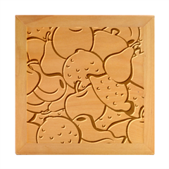Fruit Food Wallpaper Wood Photo Frame Cube by Dutashop