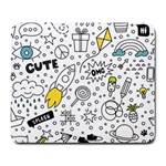 Set-cute-colorful-doodle-hand-drawing Large Mousepad