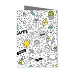 Set-cute-colorful-doodle-hand-drawing Mini Greeting Cards (Pkg of 8)