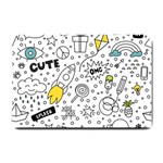 Set-cute-colorful-doodle-hand-drawing Small Doormat