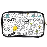 Set-cute-colorful-doodle-hand-drawing Toiletries Bag (One Side)
