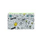 Set-cute-colorful-doodle-hand-drawing Cosmetic Bag (XS)