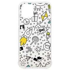 Set-cute-colorful-doodle-hand-drawing Iphone 12/12 Pro Tpu Uv Print Case by uniart180623