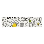 Set-cute-colorful-doodle-hand-drawing Banner and Sign 4  x 1 