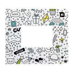 Set-cute-colorful-doodle-hand-drawing White Wall Photo Frame 5  X 7  by uniart180623