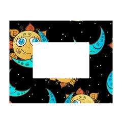 Seamless-pattern-with-sun-moon-children White Tabletop Photo Frame 4 x6  by uniart180623
