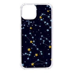 Seamless-pattern-with-cartoon-zodiac-constellations-starry-sky Iphone 14 Tpu Uv Print Case by uniart180623