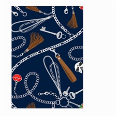 Chains-seamless-pattern Large Garden Flag (two Sides) by uniart180623