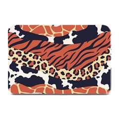 Mixed-animal-skin-print-safari-textures-mix-leopard-zebra-tiger-skins-patterns-luxury-animals-textur Plate Mats by uniart180623