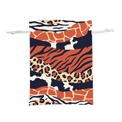 Mixed-animal-skin-print-safari-textures-mix-leopard-zebra-tiger-skins-patterns-luxury-animals-textur Lightweight Drawstring Pouch (m) by uniart180623