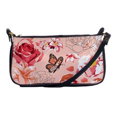 Beautiful-seamless-spring-pattern-with-roses-peony-orchid-succulents Shoulder Clutch Bag by uniart180623
