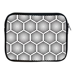 Halftone-tech-hexagons-seamless-pattern Apple Ipad 2/3/4 Zipper Cases