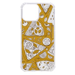 Vector-seamless-pizza-slice-pattern-hand-drawn-pizza-illustration-great-pizzeria-menu-background - Iphone 13 Pro Max Tpu Uv Print Case by uniart180623