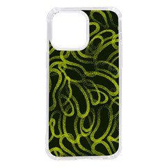 Green-abstract-stippled-repetitive-fashion-seamless-pattern Iphone 14 Pro Max Tpu Uv Print Case by uniart180623