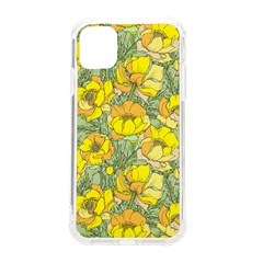 Seamless-pattern-with-graphic-spring-flowers Iphone 11 Tpu Uv Print Case