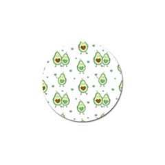 Cute-seamless-pattern-with-avocado-lovers Golf Ball Marker by uniart180623