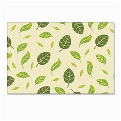 Leaf-spring-seamless-pattern-fresh-green-color-nature Postcard 4 x 6  (pkg Of 10) by uniart180623