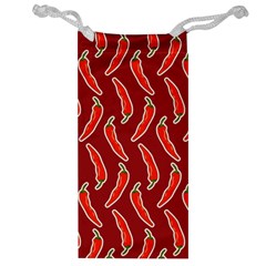 Chili-pattern-red Jewelry Bag by uniart180623