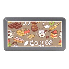 Vector-seamless-pattern-with-doodle-coffee-equipment Memory Card Reader (mini) by uniart180623