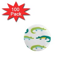 Cute-cartoon-alligator-kids-seamless-pattern-with-green-nahd-drawn-crocodiles 1  Mini Magnets (100 Pack)  by uniart180623
