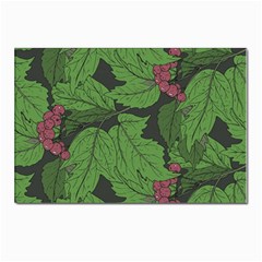 Seamless-pattern-with-hand-drawn-guelder-rose-branches Postcards 5  X 7  (pkg Of 10) by uniart180623