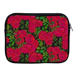 Seamless-pattern-with-colorful-bush-roses Apple Ipad 2/3/4 Zipper Cases by uniart180623