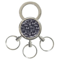 New York City Nyc Pattern 3-ring Key Chain by uniart180623