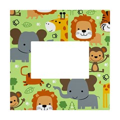 Seamless-pattern-vector-with-animals-wildlife-cartoon White Box Photo Frame 4  X 6  by uniart180623