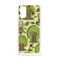 Seamless-pattern-with-trees-owls Samsung Galaxy S20 6 2 Inch Tpu Uv Case by uniart180623