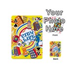 Colorful-city-life-horizontal-seamless-pattern-urban-city Playing Cards 54 Designs (Mini) Front - SpadeA