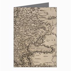 Vintage Map Europe Greeting Cards (pkg Of 8) by uniart180623