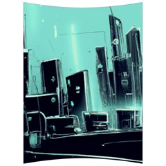 Buildings City Urban Destruction Background Back Support Cushion by uniart180623