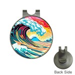 Waves Ocean Sea Tsunami Nautical Arts Hat Clips with Golf Markers