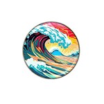 Waves Ocean Sea Tsunami Nautical Arts Hat Clip Ball Marker