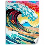 Waves Ocean Sea Tsunami Nautical Arts Canvas 18  x 24 