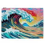 Waves Ocean Sea Tsunami Nautical Arts Cosmetic Bag (XXL)