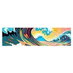 Waves Ocean Sea Tsunami Nautical Arts Oblong Satin Scarf (16  x 60 )